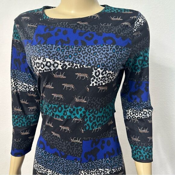 NWT! Victoria’s Secret Dress Open Back Exotic Animal Print Multicolored Size Med - Picture 3 of 11